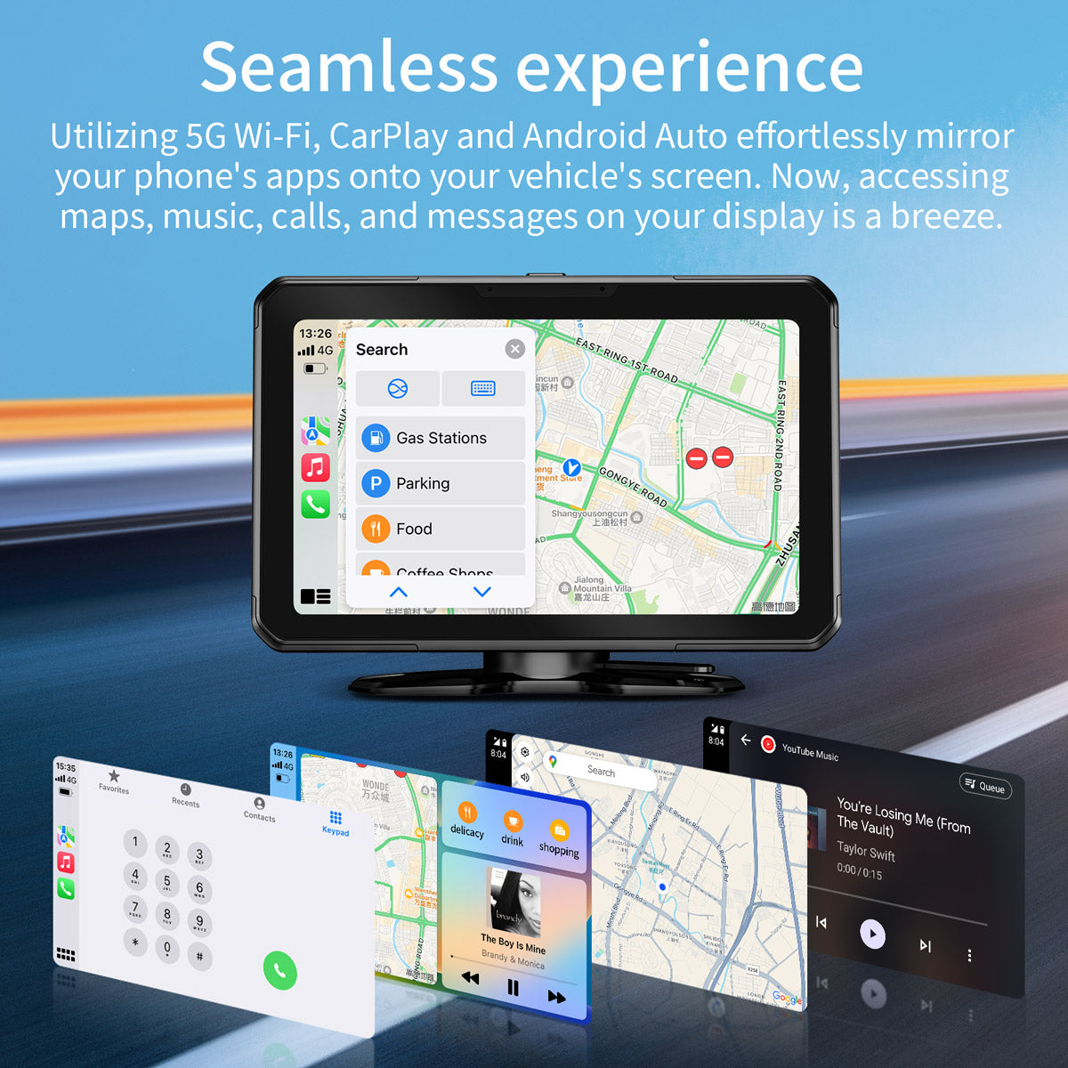 7" Touchscreen Car Play Display